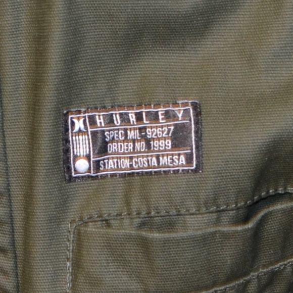 Hurley Military Style Jacket Size Large - Picture 2 of 8